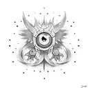 digimon crests and digivice tattoo design idea