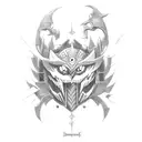 digimon crests and digivice tattoo design idea