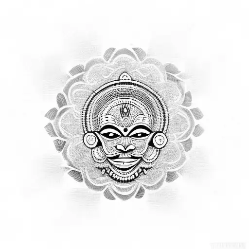 theyyam tattoo design idea