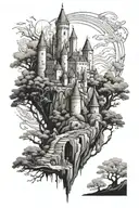 It'll start with a medieval castle at the top of my arm/shoulder, including anything you find appropriate that would add tattoo design idea