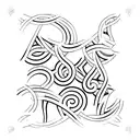 A father and two sons silhouette tattoo, with intricate details and patterns within the silhouettes to represent the unique bond between each family member tattoo design idea