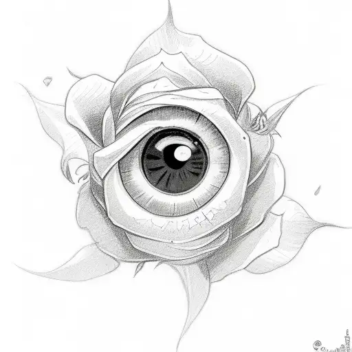 sharingan with roses  tattoo design idea