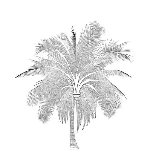 Palm Tree tattoo design idea