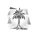 Palm Tree tattoo design idea