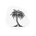 Palm Tree tattoo design idea
