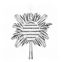 Palm Tree tattoo design idea