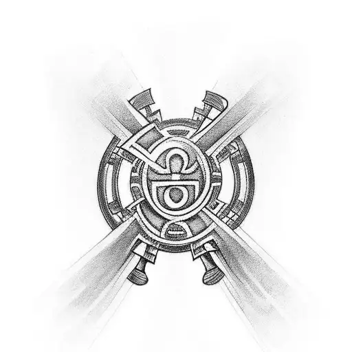 a tattoo on the wrist and it must contain a catholic cross and a celtic triskle, give me suggestions tattoo design idea