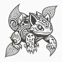 bulbasaur tattoo design idea