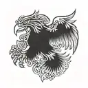 German eagle tattoo design idea