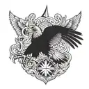 German eagle tattoo design idea