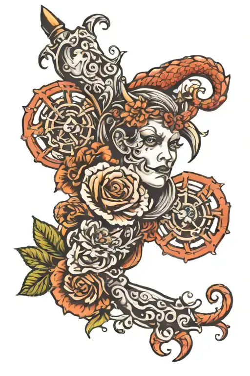 around the biceps tattoo only with dutch traditionnal things  tattoo design idea