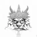 Narasimha  tattoo design idea