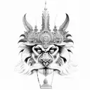 Narasimha  tattoo design idea