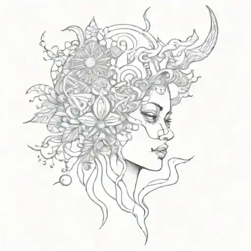 psychedelics tattoo design idea
