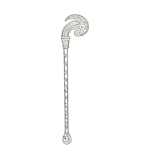 an egyptian cane tattoo design idea