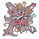 faith hope love tattoo design idea