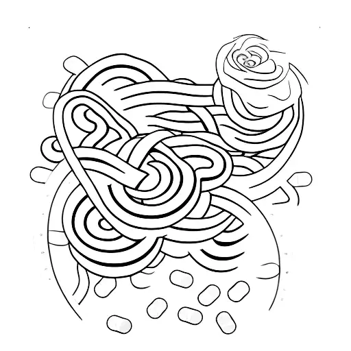 memorial with pennies tattoo design idea