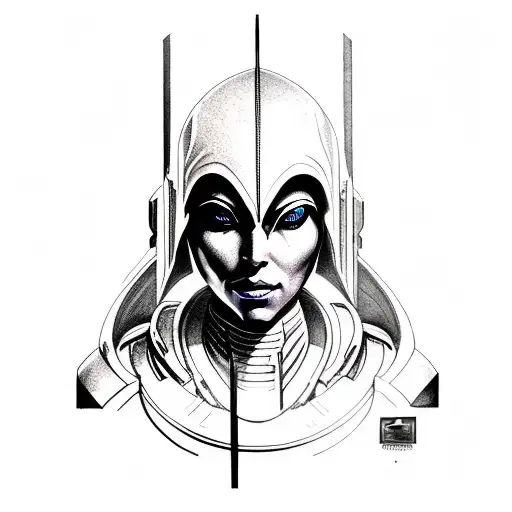Tali'Zorah mass effect 3 tattoo design idea