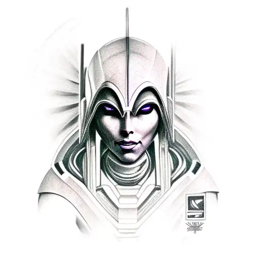 Tali'Zorah mass effect 3 tattoo design idea