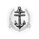 Anchor with Nova Scotia flag tattoo design idea