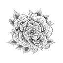 vine with flowers tattoo design idea