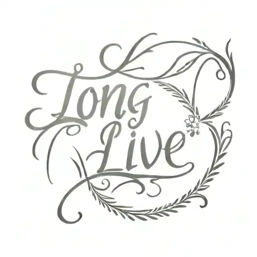 taylor swift "long live" tattoo design idea