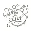 taylor swift "long live" tattoo design idea