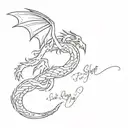 taylor swift song "long live" design inspired by the lyrics "i had the time of my life fighting dragons with you" tattoo design idea