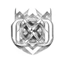 Nordic Runes. Motorcycle. Carpenter. Mechanic tattoo design idea