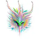 colorful absolem evolution  tattoo design idea