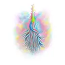 colorful absolem evolution  tattoo design idea