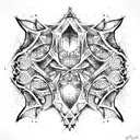 gothic  lettering  tattoo design idea