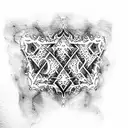 gothic  lettering  tattoo design idea