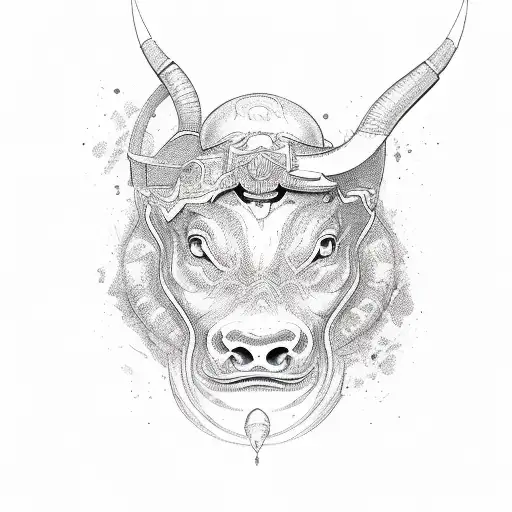 pheoni, bull, and scorpion tattoo design idea