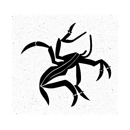 scorpion, bull, and phoenix standing next to each other tattoo design idea