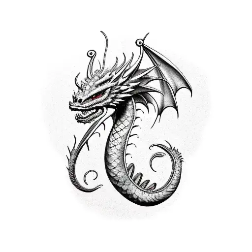 gay pride dragon tattoo design idea