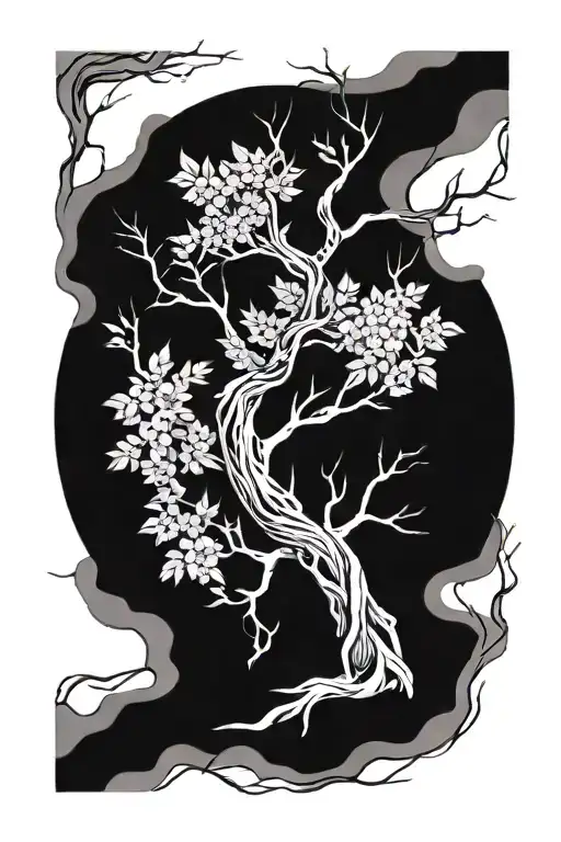 driftwood branches for back tattoo  tattoo design idea
