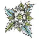 all minecraft flowers tattoo design idea