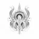 Yahweh wave tattoo design idea
