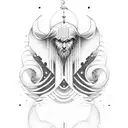 Yahweh wave tattoo design idea