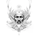 Yahweh wave tattoo design idea