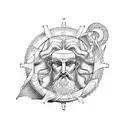 posiedon tattoo design idea