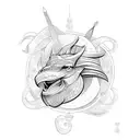 posiedon tattoo design idea