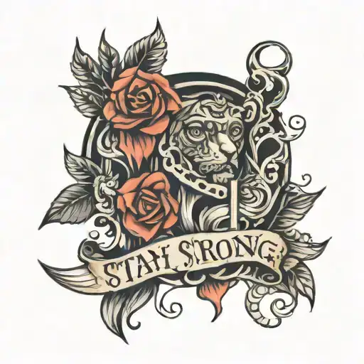 stay strong feelings change memories Don't let this darkness tattoo design idea