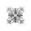 cross chain compass tattoo design idea