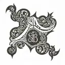 words sabr shukr text tattoo design idea