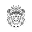 King Lion tattoo design idea