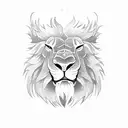 King Lion tattoo design idea