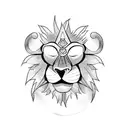 King Lion tattoo design idea