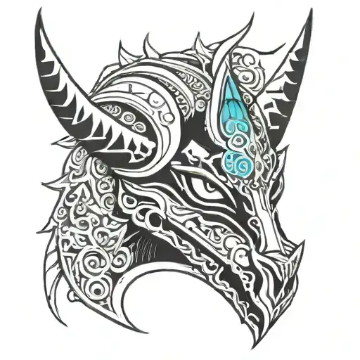 legend of zelda twilight princess midna tattoo design idea